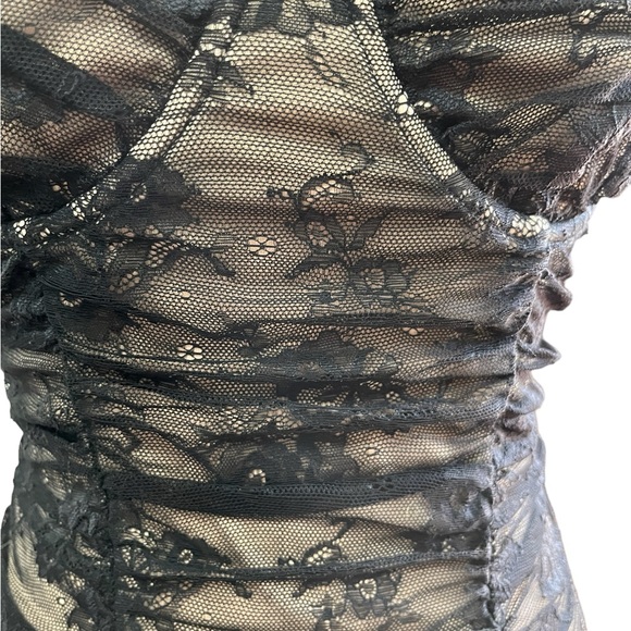 Lulus Black Lace Bustier Top, Size Small - Picture 7 of 9